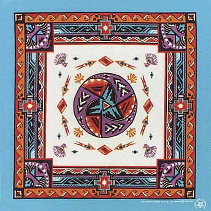 MODERN AZTEC w/TURQUOISE TRIM