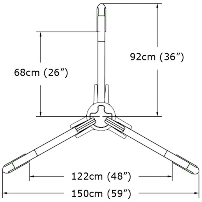 TRIPOD SYSTEM - Cast Head Tripod (Red)