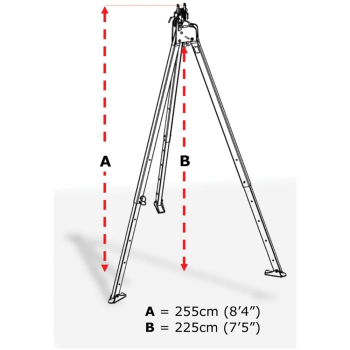 TRIPOD SYSTEM - Cast Head Tripod (Red)