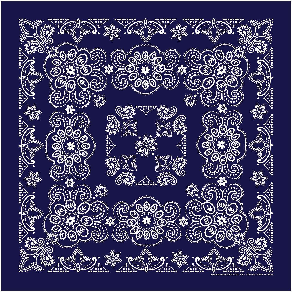 TEXAS PAISLEY BANDANA NAVY