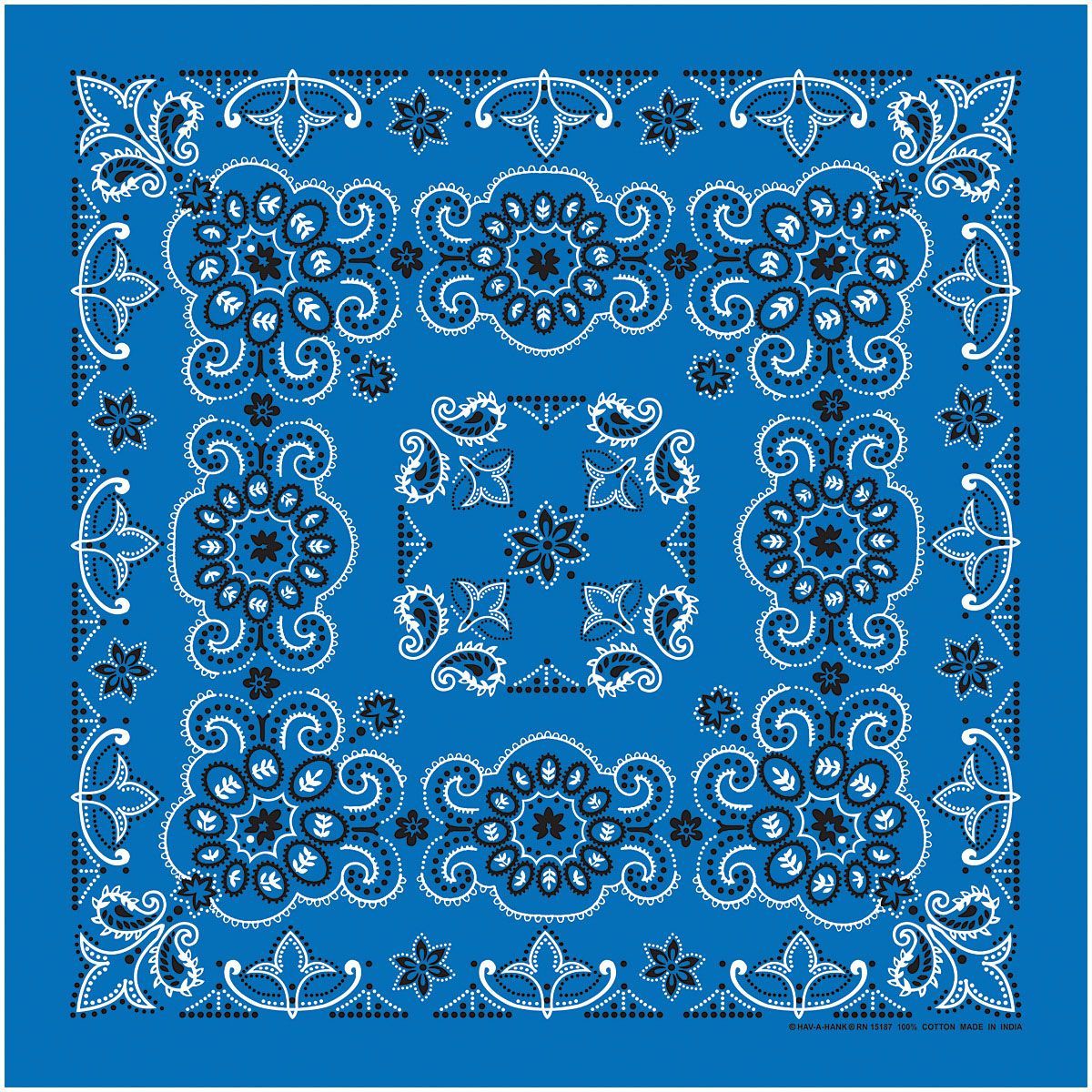 TEXAS PAISLEY BANDANA ROYAL