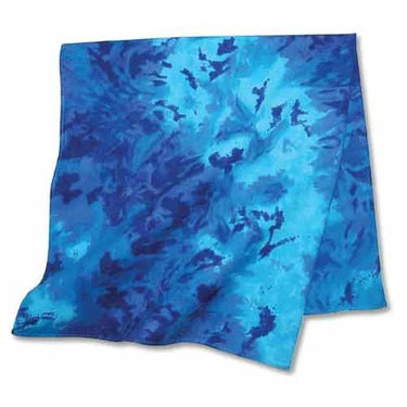 Hav-A-Hank Tie-Dye Bandana — Blue, 22" x 22", 100% Cotton Outdoor Headwear