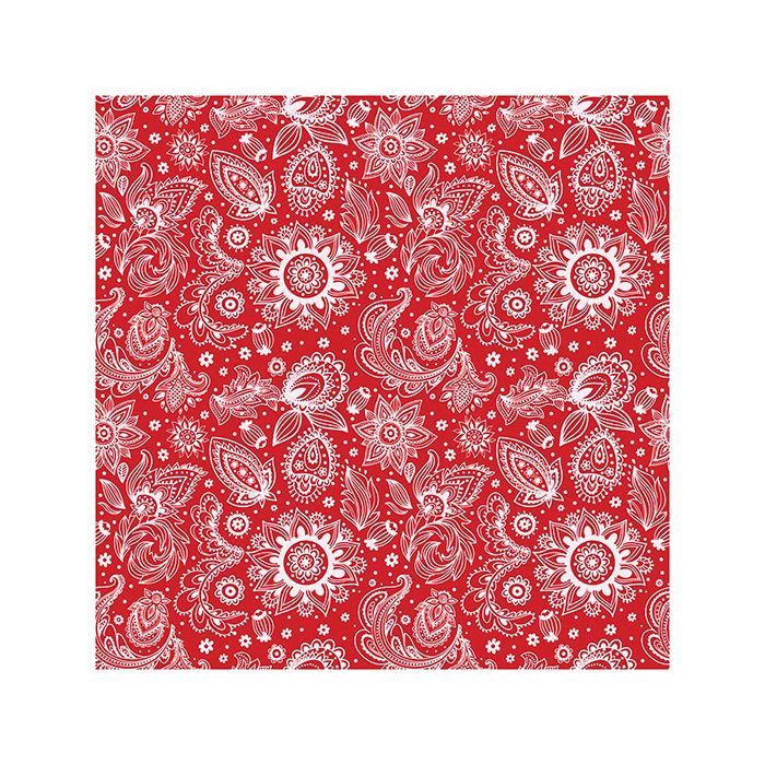 Bandana Prims Paisley Red