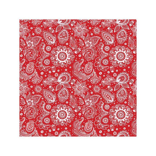 Bandana Prims Paisley Red