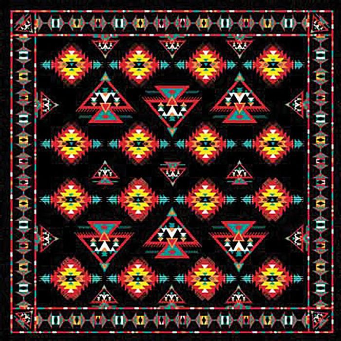 SOUTHWEST APACHE w/BLACK TRIM Bandana